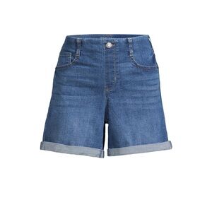 TIME & TRU Cuffed Denim Jean Shorts Size XL (16-18)